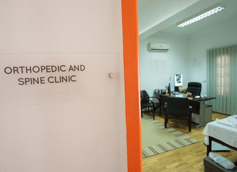 Consultation room in a hospital clinic