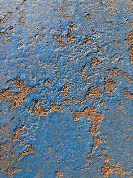 Blue old vintage grunge industrial floor wall background