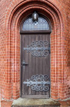 Old weathered and aged religious church building walls and windows found all over Europe