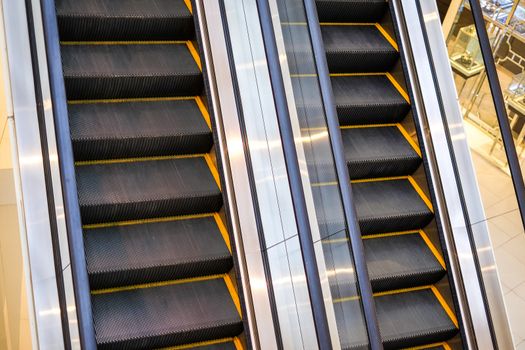 Escalator close up and detail