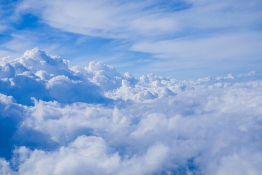 Clouds view from the airplane