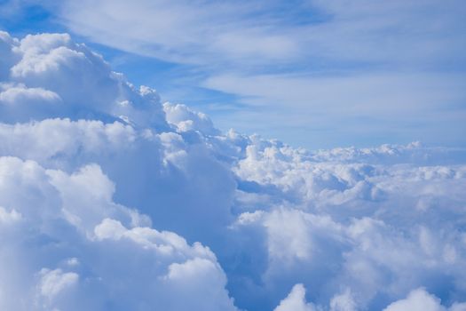 Clouds view from the airplane