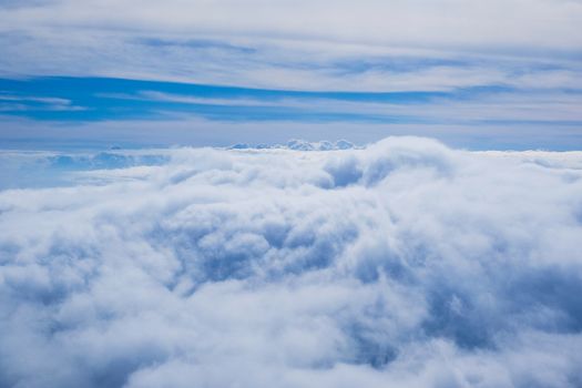 Clouds view from the airplane