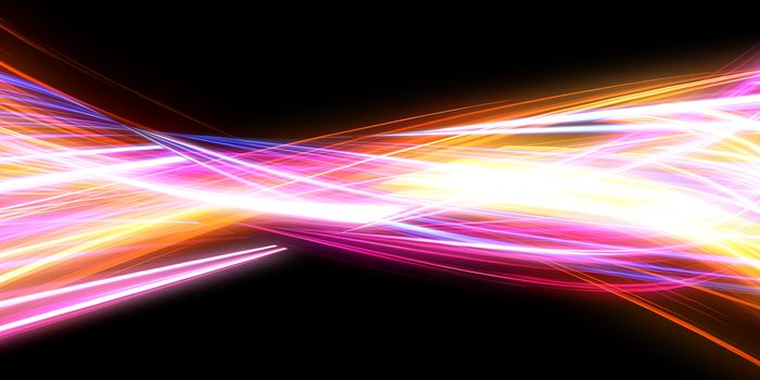 Abstract Light Background Concept with Pulsating Energy