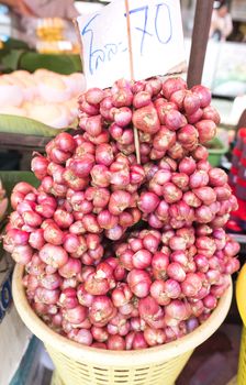 Shallots in Thailand market
