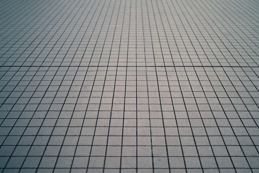 Perspective of Square Tile Floor