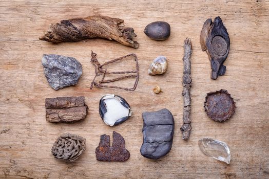 Little treasures from the Dnieper river beach. Memories of a summer in Kiev, Ukraine.