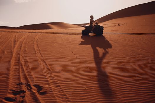 Quad bike ride through the desert.