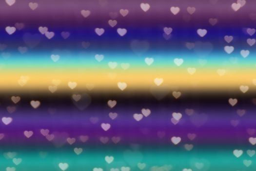 blur heart shape lights bokeh colorful background, colorful bokeh lights heart soft wallpaper, sparkles heart shape bright bokeh valentine romantic background