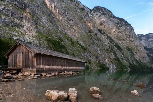 Obersee in Konigsee, Berchtesgaden National Park, Bavaria, Germany