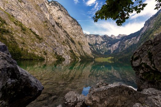 Obersee in Konigsee, Berchtesgaden National Park, Bavaria, Germany