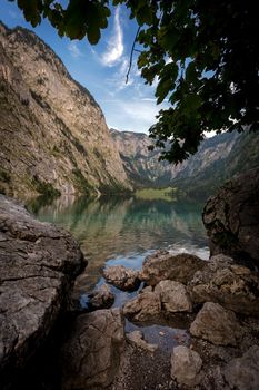 Obersee in Konigsee, Berchtesgaden National Park, Bavaria, Germany