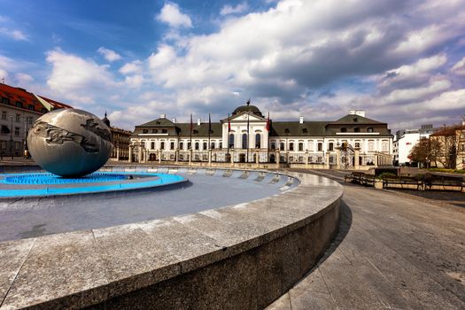 Grassalkovichov, Presidential palace in Bratislava, Slovakia, Europe