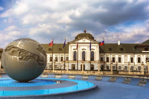 Grassalkovichov, Presidential palace in Bratislava, Slovakia, Europe