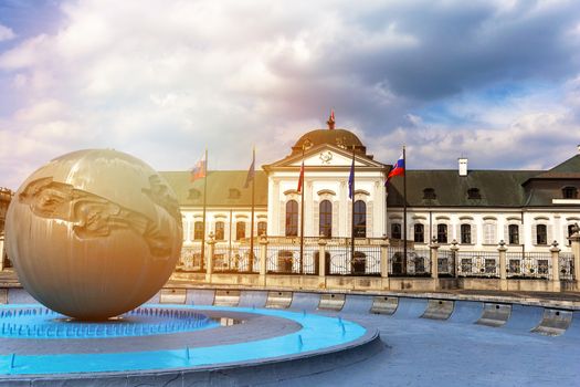 Grassalkovichov, Presidential palace in Bratislava, Slovakia, Europe