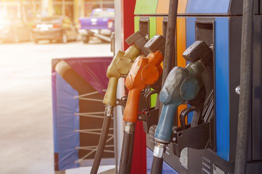 fuel pump Fuel nozzle at gas station