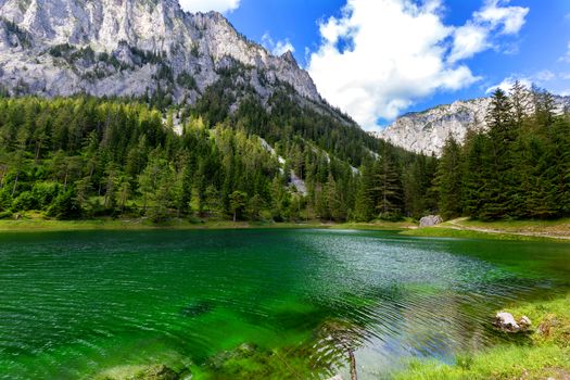 Gruner See - Beautiful green lake with crystal clear water