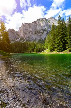 Gruner See - Beautiful green lake with crystal clear water