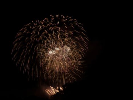 light painting by fireworks at night fallas holidays event