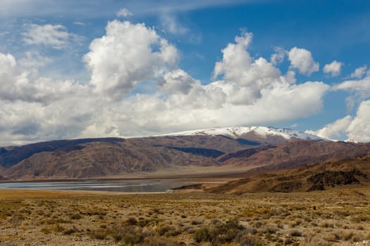 Orto Tokoy Reservoir, Kyrgyzstan, Central Asia, Scenic landscape near reservoir.