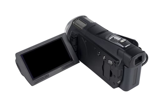 Handycam or handy cam isolated on white background. Save with clipping path
