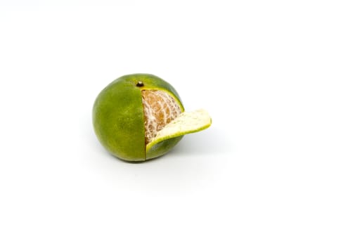Orange fruit isolated on white background