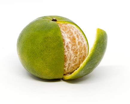 Orange fruit isolated on white background