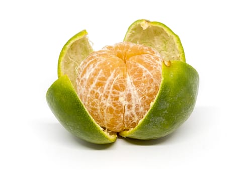 Orange fruit isolated on white background