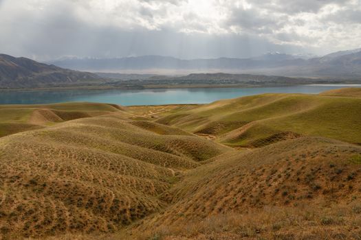 Toktogul Reservoir, reservoir in the territory of the Toktogul district of the Jalal-Abad region of Kyrgyzstan