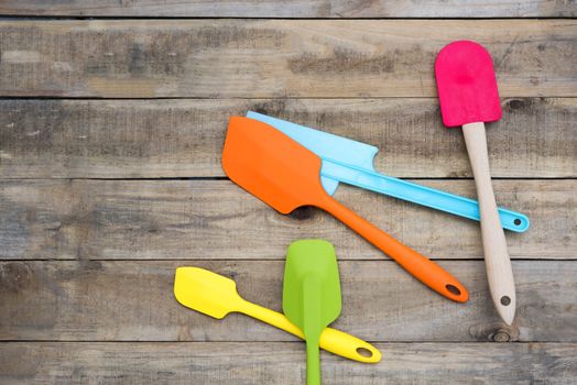 Bakery And Cooking Tools Silicone on wood table