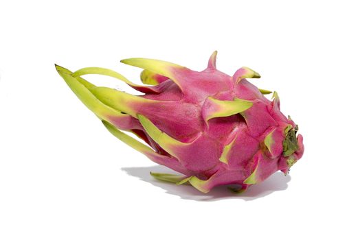 Dragon fruit isolated on white background with clipping path