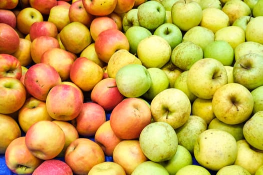 Apples for sale at a market