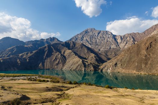 The Naryn River, beautiful mountain river, Toktogul Jalal-Abad Region Kyrgyzstan