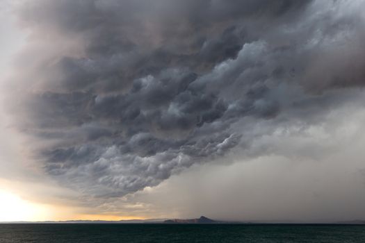 Dramatic sky of a storm approaching fast, Italy, Europe