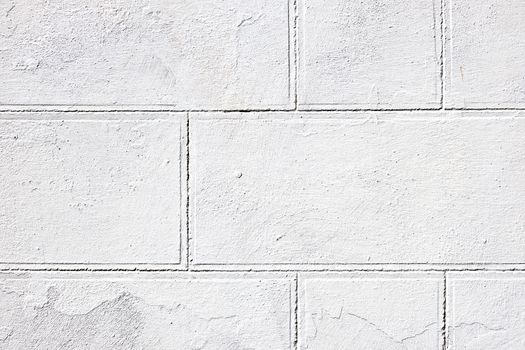 Background from a wall made of white bricks