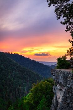 Famous Tomasovsky Vyhlad viewpoint in Slovak Paradise