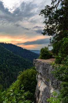 Famous Tomasovsky Vyhlad viewpoint in Slovak Paradise