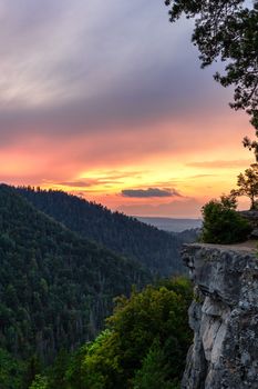 Famous Tomasovsky Vyhlad viewpoint in Slovak Paradise