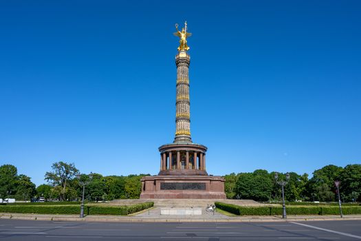 The famous Victory Column in the Tiergarten in Berlin, Germany