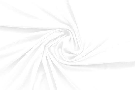 White cotton fabric texture background. Abstract white fabric with rippled background.White fabric with soft wave.  Soft focus technique. 