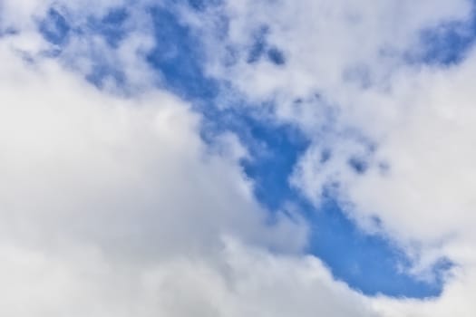 Blue sky with cloud background. With copy space for text or design.