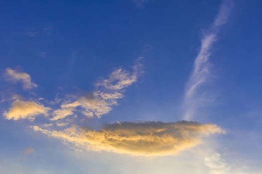 Blue sky with cloud background. With copy space for text or design.