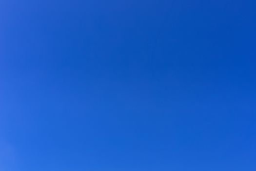 Clear sky on day time.  Blue sky background. With copy space.