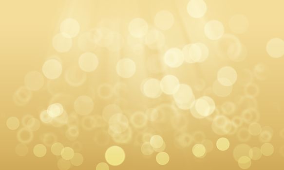 Gold abstract Background with bokeh use for text or design