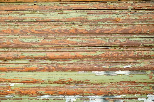 Old wooden window shutters with signs of usage