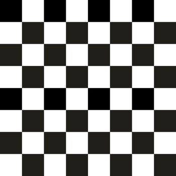 Modern chess board background design in white and black colored squares