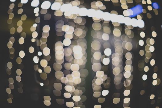 Vintage look of bokeh light abstract background.