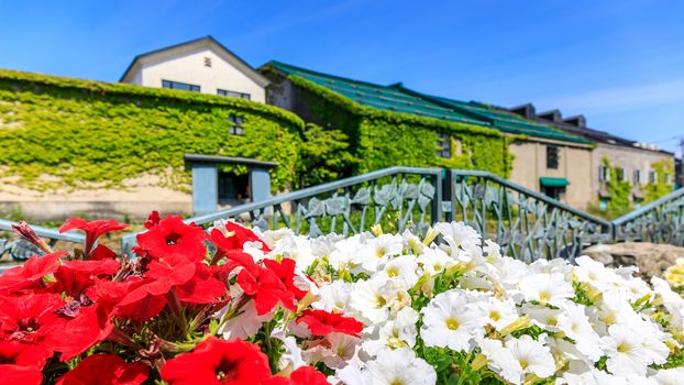 Scene of summer at Otaru cannel in Sapporo, Hokkaido, Japan.