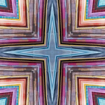 Colorful abstract kaleidoscope or endless pattern for background used.