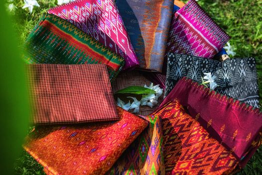 Colorful Thai silk